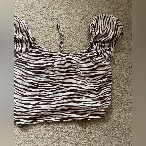 motel rocks, top size small, zebra print - Picture 1 of 2